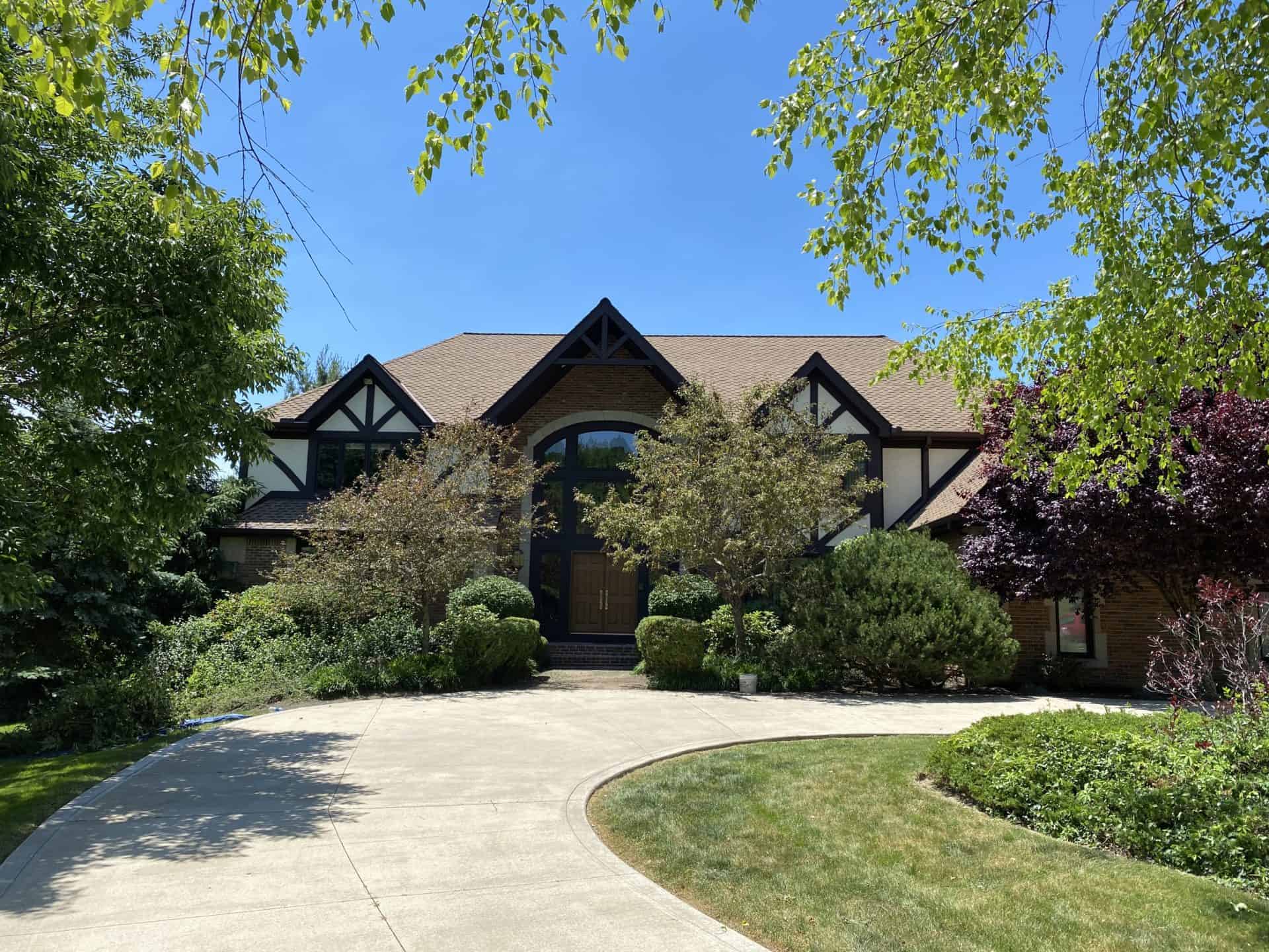 Exterior home painting enhancing curb appeal in Hinckley, Ohio.