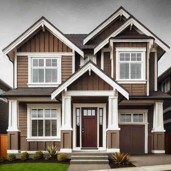 A beautifully painted home exterior that boosts curb appeal and home value.