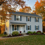 Ohio home with freshly painted vinyl siding and white trim reflecting professional exterior painting results.